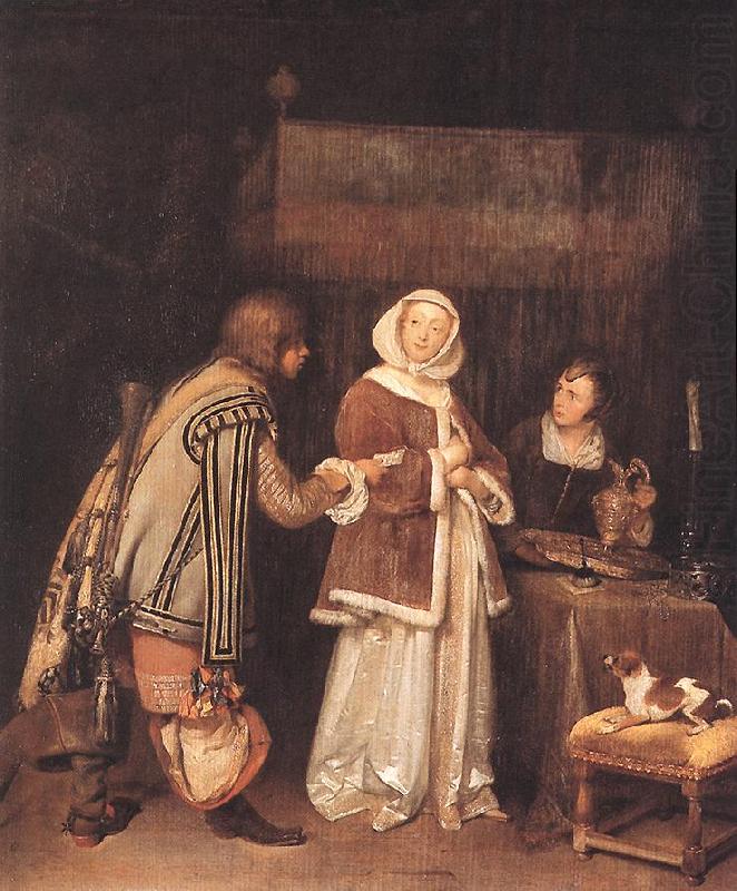 The Letter dh, TERBORCH, Gerard
